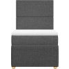 Box spring postel s matrací 100 x 200 cm textil [3294265] (Barva Krémová)
