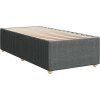 Box spring postel s matrací 100 x 200 cm textil [3294265] (Barva Krémová)