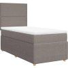 Box spring postel s matrací 100 x 200 cm textil [3294265] (Barva Krémová)