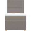 Box spring postel s matrací 100 x 200 cm textil [3294265] (Barva Krémová)