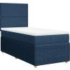 Box spring postel s matrací 100 x 200 cm textil [3294265] (Barva Krémová)