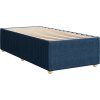 Box spring postel s matrací 100 x 200 cm textil [3294265] (Barva Krémová)