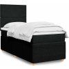 Box spring postel s matrací 100 x 200 cm textil [3294265] (Barva Krémová)