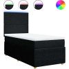 Box spring postel s matrací 100 x 200 cm textil [3294265] (Barva Krémová)