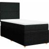 Box spring postel s matrací 100 x 200 cm textil [3294265] (Barva Krémová)