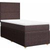 Box spring postel s matrací 100 x 200 cm textil [3294265] (Barva Krémová)