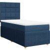 Box spring postel s matrací 100 x 200 cm textil [3294267] (Barva Světle šedá)