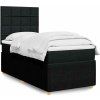 Box spring postel s matrací 100 x 200 cm textil [3294267] (Barva Světle šedá)