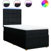 Box spring postel s matrací 100 x 200 cm textil [3294267] (Barva Světle šedá)
