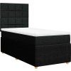 Box spring postel s matrací 100 x 200 cm textil [3294267] (Barva Světle šedá)
