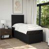 Box spring postel s matrací 100 x 200 cm textil [3294267] (Barva Světle šedá)
