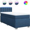 Box spring postel s matrací 100 x 200 cm textil [3288115] (Barva Černá)