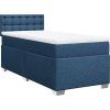 Box spring postel s matrací 100 x 200 cm textil [3288115] (Barva Černá)