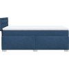 Box spring postel s matrací 100 x 200 cm textil [3288115] (Barva Černá)