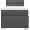 Box spring postel s matrací 100 x 200 cm textil [3288115] (Barva Černá)