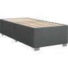 Box spring postel s matrací 100 x 200 cm textil [3288115] (Barva Černá)