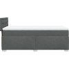 Box spring postel s matrací 100 x 200 cm textil [3288115] (Barva Černá)