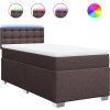 Box spring postel s matrací 100 x 200 cm textil [3288115] (Barva Černá)