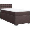 Box spring postel s matrací 100 x 200 cm textil [3288115] (Barva Černá)