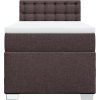 Box spring postel s matrací 100 x 200 cm textil [3288115] (Barva Černá)