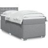 Box spring postel s matrací 100 x 200 cm textil [3288115] (Barva Černá)