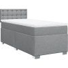 Box spring postel s matrací 100 x 200 cm textil [3288115] (Barva Černá)