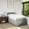 Box spring postel s matrací 100 x 200 cm textil [3288115] (Barva Černá)