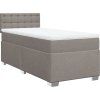 Box spring postel s matrací 100 x 200 cm textil [3288115] (Barva Černá)