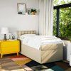 Box spring postel s matrací 100 x 200 cm textil [3288115] (Barva Černá)