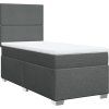 Box spring postel s matrací 100 x 200 cm textil [3292698] (Barva Modrá)