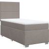Box spring postel s matrací 100 x 200 cm textil [3292698] (Barva Modrá)