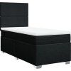 Box spring postel s matrací 100 x 200 cm textil [3292698] (Barva Modrá)