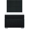 Box spring postel s matrací 100 x 200 cm textil [3292698] (Barva Modrá)