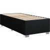 Box spring postel s matrací 100 x 200 cm textil [3292698] (Barva Modrá)