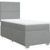 Box spring postel s matrací 100 x 200 cm textil [3292698] (Barva Modrá)