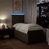 Box spring postel s matrací 100 x 200 cm textil [3292698] (Barva Modrá)