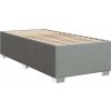 Box spring postel s matrací 100 x 200 cm textil [3292698] (Barva Modrá)