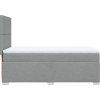 Box spring postel s matrací 100 x 200 cm textil [3292698] (Barva Modrá)