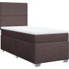 Box spring postel s matrací 100 x 200 cm textil [3292698] (Barva Modrá)
