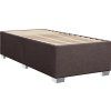 Box spring postel s matrací 100 x 200 cm textil [3292698] (Barva Modrá)