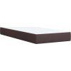 Box spring postel s matrací 100 x 200 cm textil [3292698] (Barva Modrá)