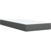 Box spring postel s matrací 100 x 200 cm textil [3292714] (Barva Tmavě šedá)