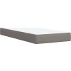 Box spring postel s matrací 100 x 200 cm textil [3292714] (Barva Tmavě šedá)