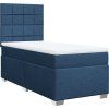 Box spring postel s matrací 100 x 200 cm textil [3292700] (Barva Tmavě šedá)