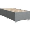 Box spring postel s matrací 100 x 200 cm textil [3285814] (Barva Tmavě šedá)