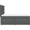 Box spring postel s matrací 140x190 cm textil [3293569] (Barva Tmavě šedá)