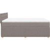 Box spring postel s matrací 140x190 cm textil [3287465] (Barva Světle šedá)