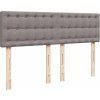 Box spring postel s matrací 140x190 cm textil [3287465] (Barva Světle šedá)