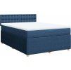 Box spring postel s matrací 140x190 cm textil [3287465] (Barva Světle šedá)