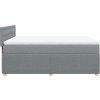 Box spring postel s matrací 140x190 cm textil [3287465] (Barva Světle šedá)